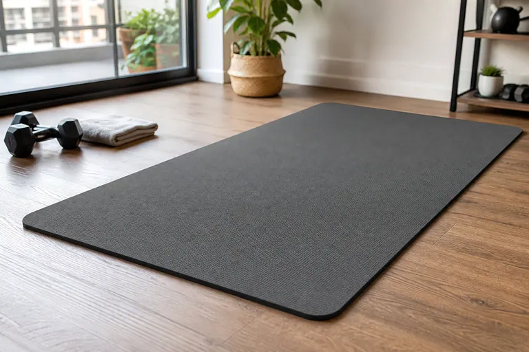 Gaiam Essentials Thick Yoga Mat home fitness gear scene