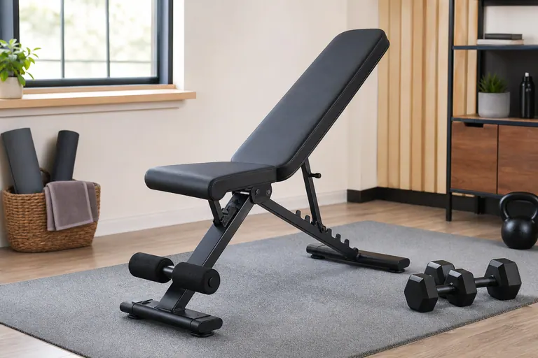 PASYOU Adjustable Weight Bench home fitness gear scene
