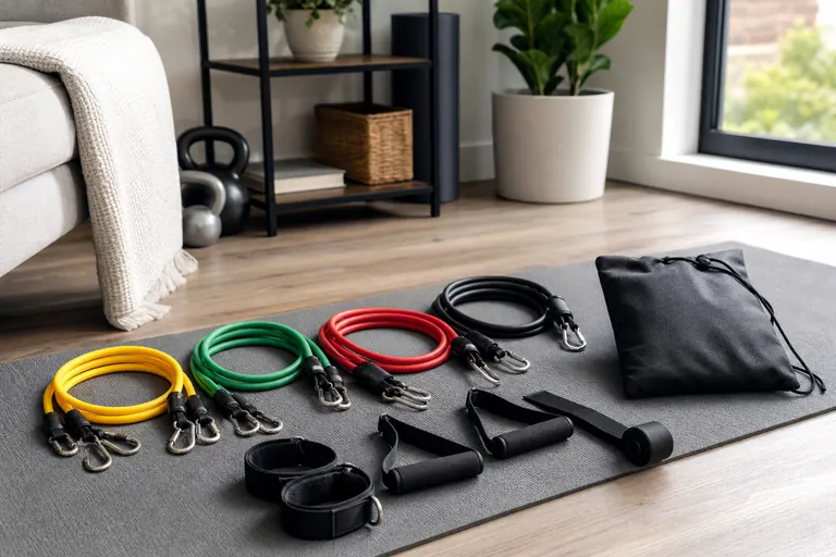 Whatafit Resistance Bands Set home fitness gear scene